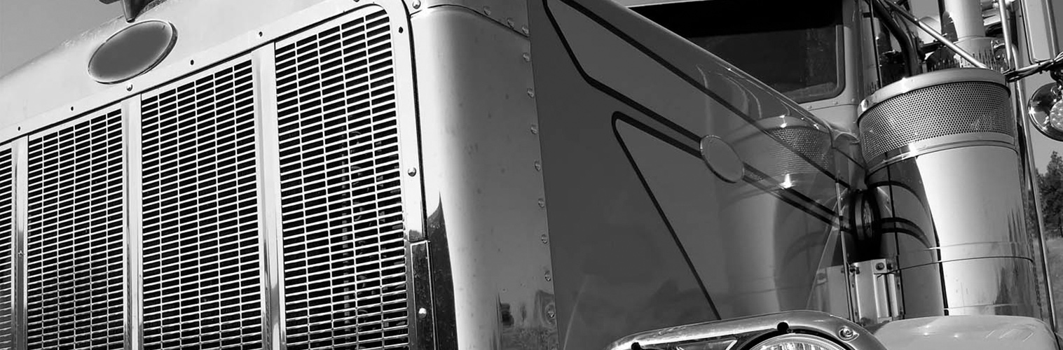 Truck low angle photo in Black and White